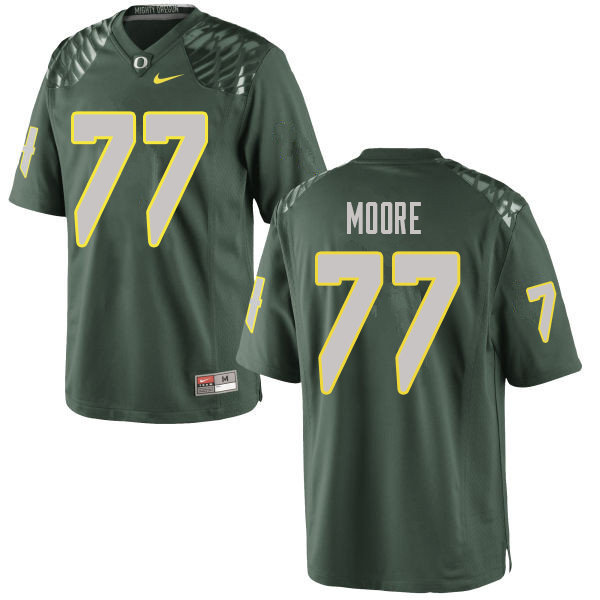 Men #77 George Moore Oregn Ducks College Football Jerseys Sale-Green - Click Image to Close